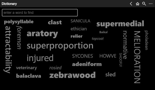 Dictionary screenshot